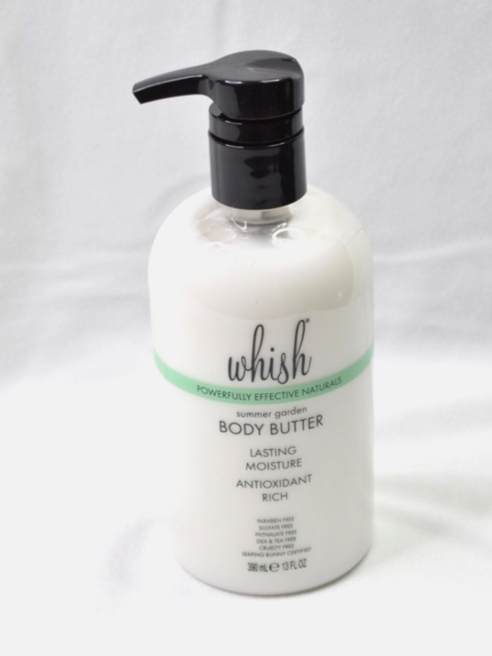 Whish Summer Garden Body Butter 13 fl oz - Shea Butter, Raspberry Butter, Aloe